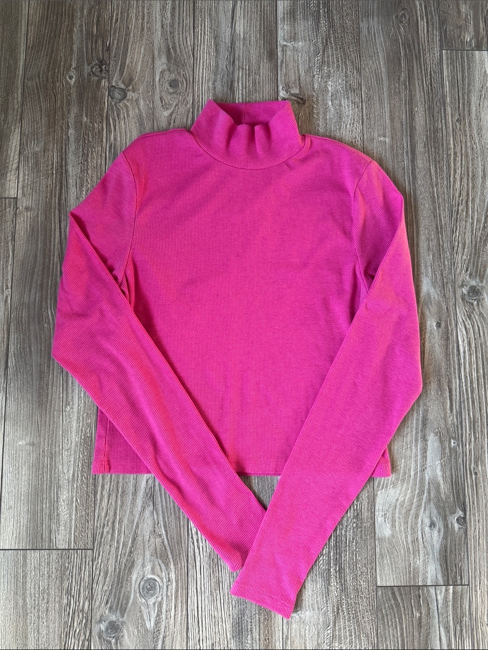 American Eagle Mock Neck Ribbed Top